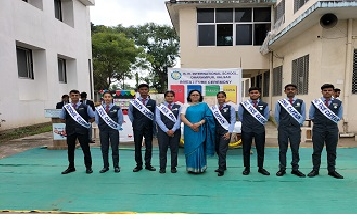 Investiture ceremony celebration at school